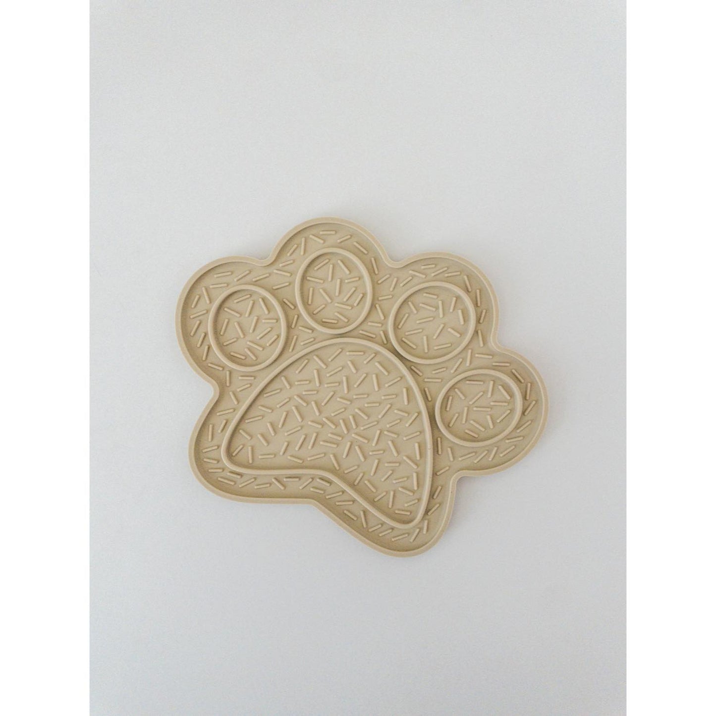 LICK MAT BONES / Paw Beige+ワンちゃん用食器洗いブラシセット