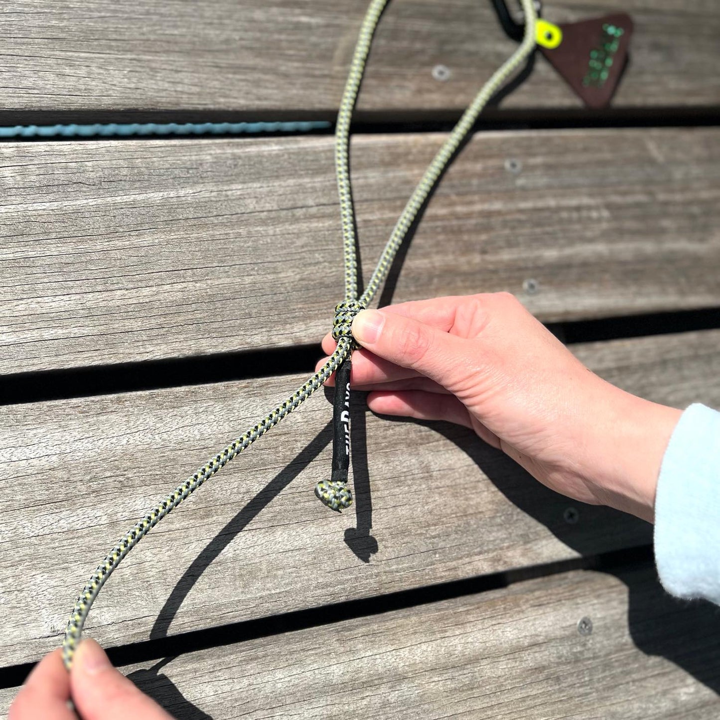 climbing rope leash