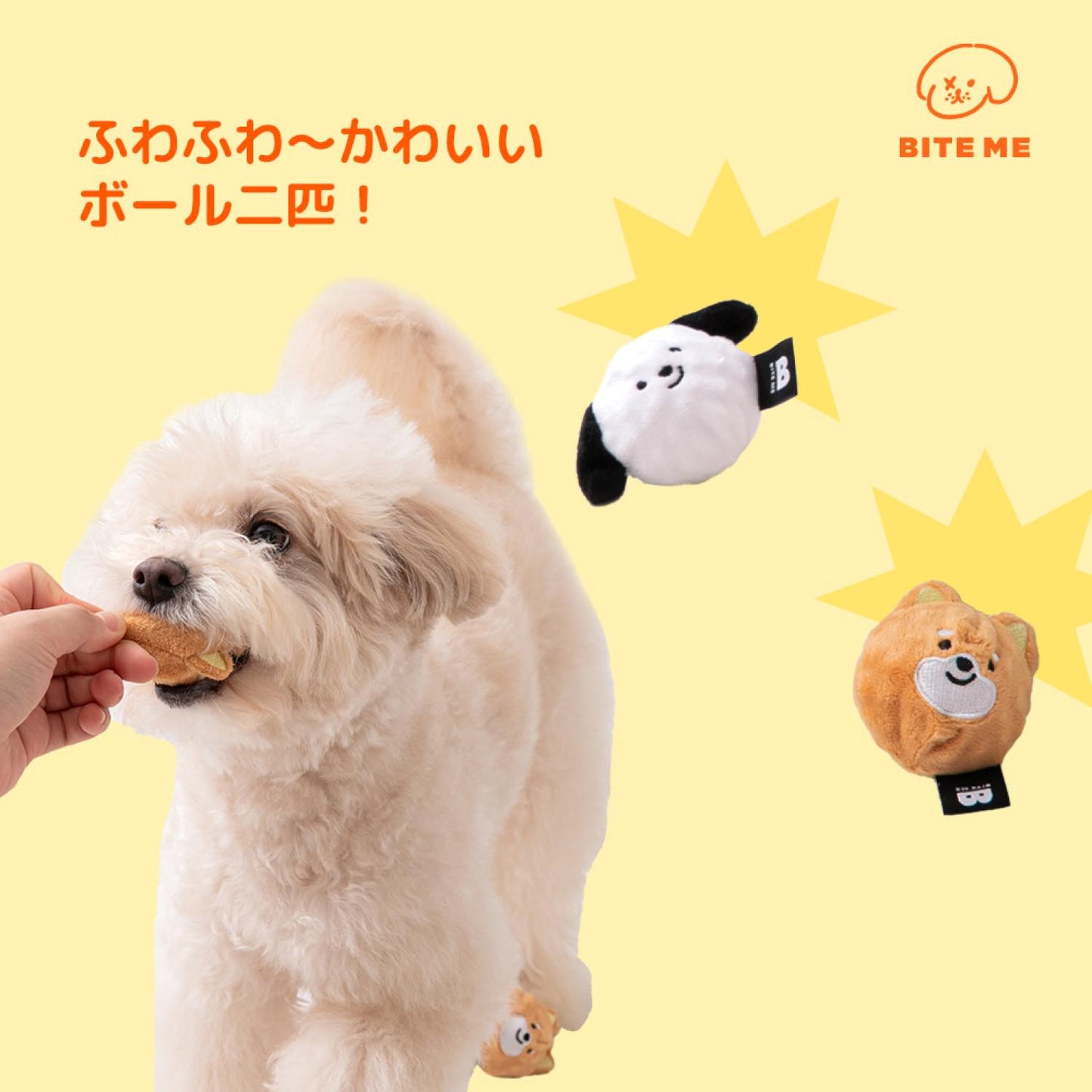 犬のボールおもちゃ (2個入り)