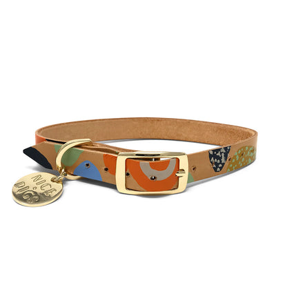 snakes and ladders dog collar (multi)