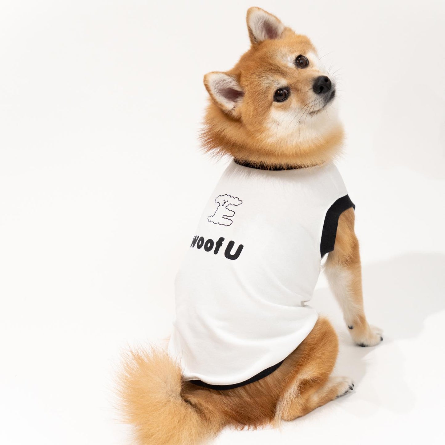 woof U プリントDOGタンク