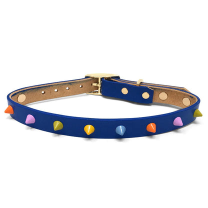 SMOOTH SPIKE DOG COLLAR SALT COAST