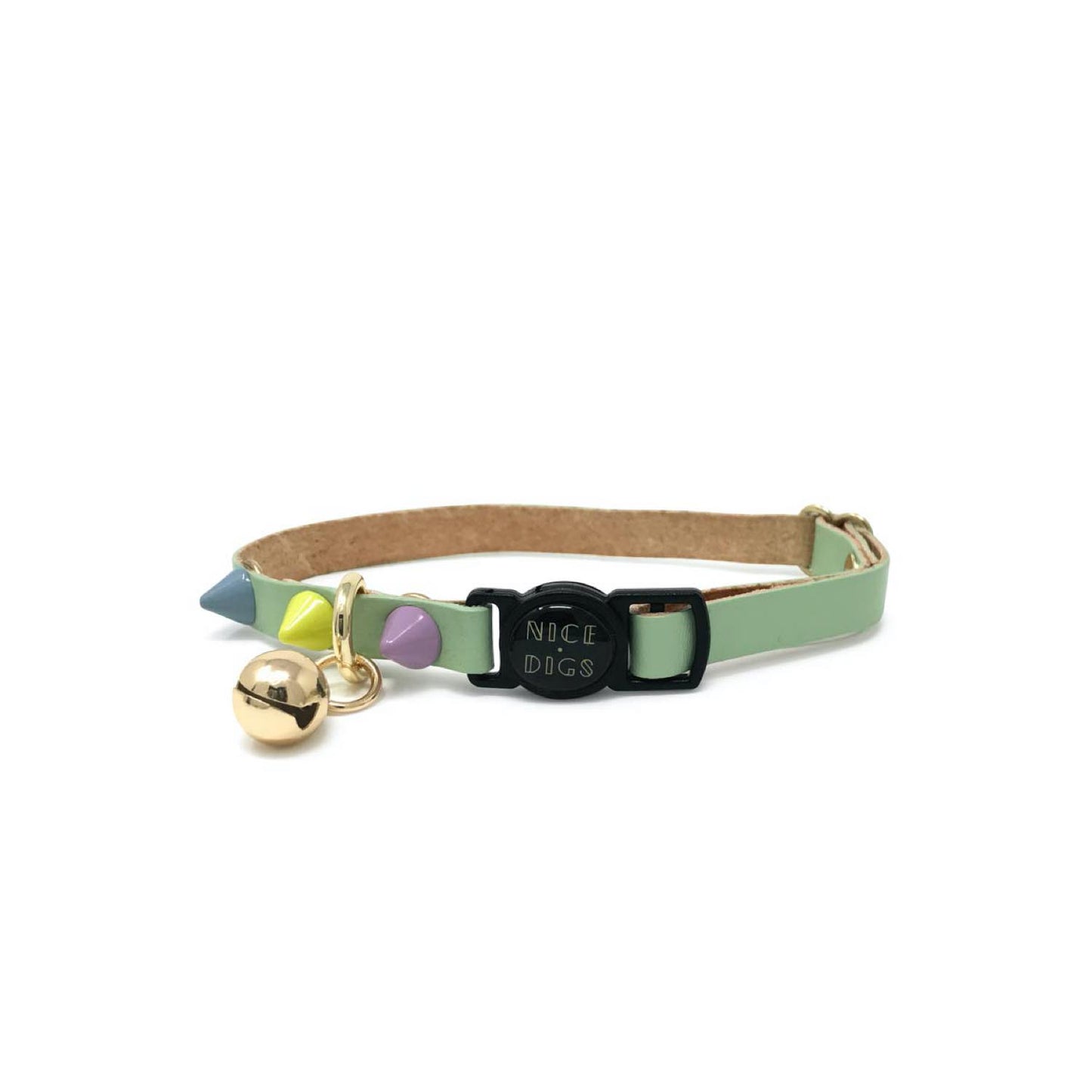 spike cat collar (sorbet pistachio)