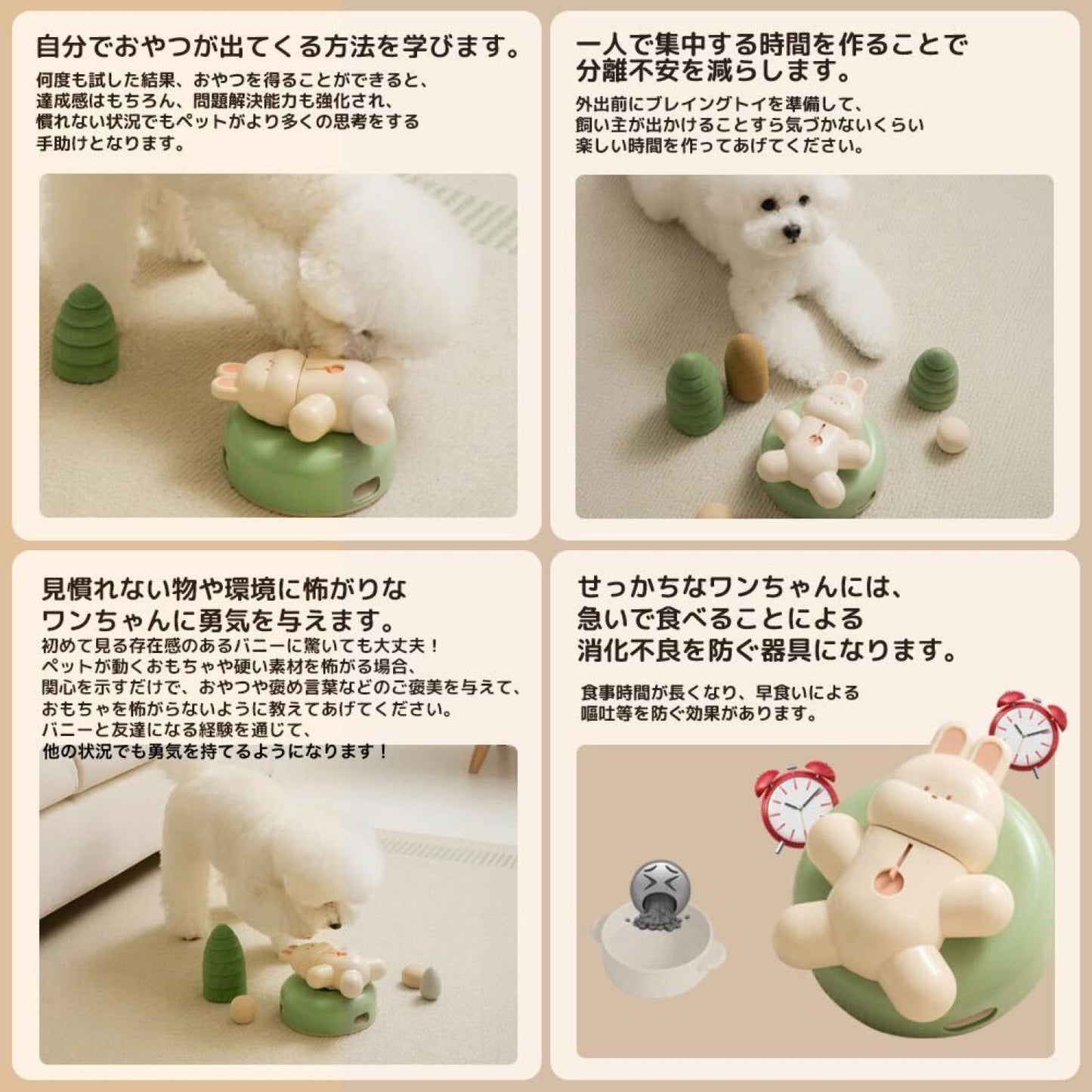 ブレイニングトイ スピンアンドスナック バニー