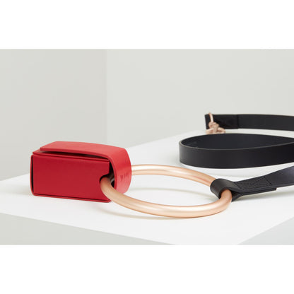 Toto Bag 犬の散歩用ミニレザーバッグ。