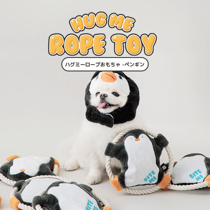 ハグミーロープおもちゃ ペンギン