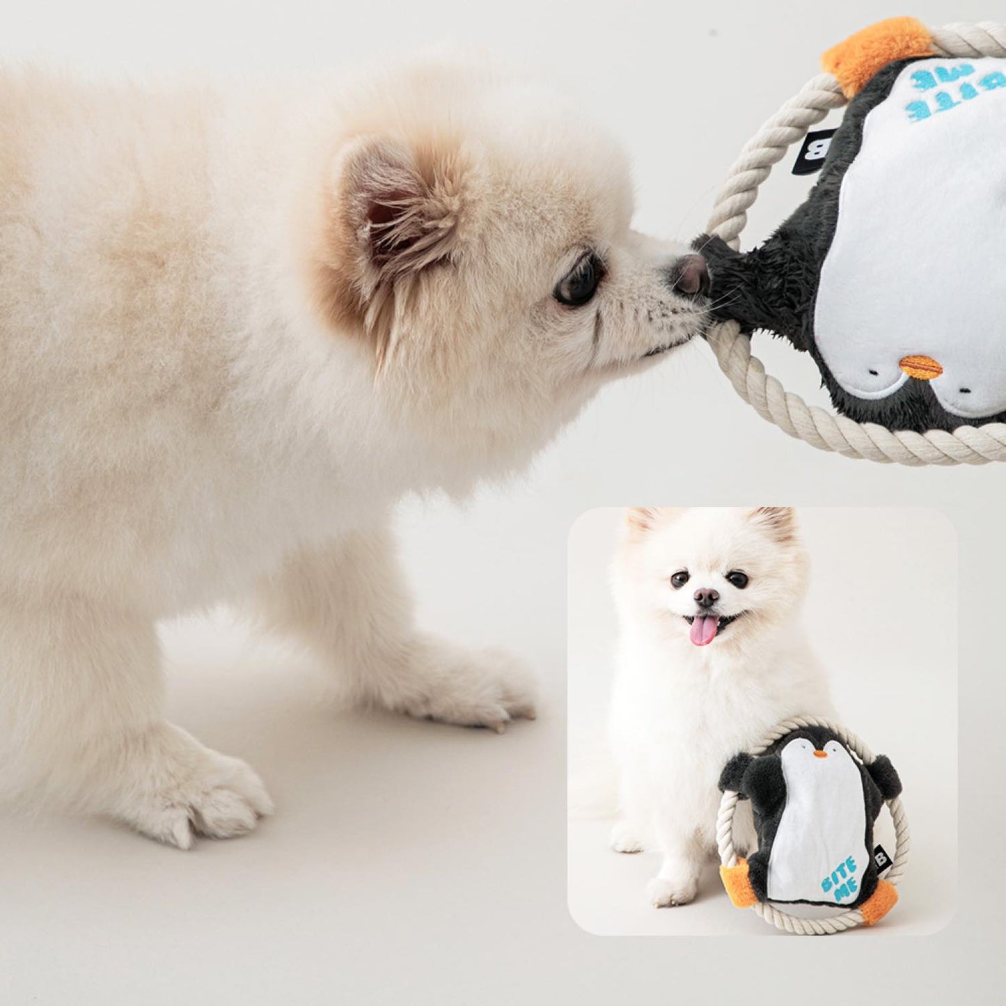 ハグミーロープおもちゃ ペンギン